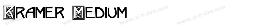 Kramer Medium字体转换